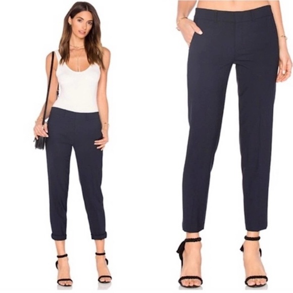 VINCE BLUE STRAIGHT LEG PANTS - Picture 1 of 11